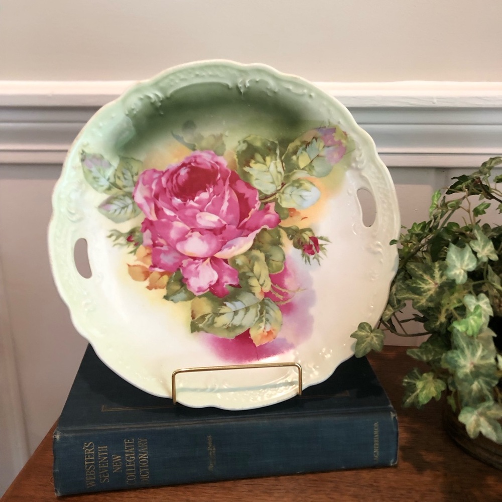 Antique hand painted plate. Very old.